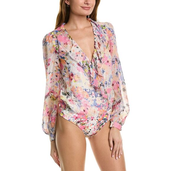 ✨ ROCOCO SAND Lelia Lurex Bodysuit NWT - Size M ✨ - Picture 3 of 9